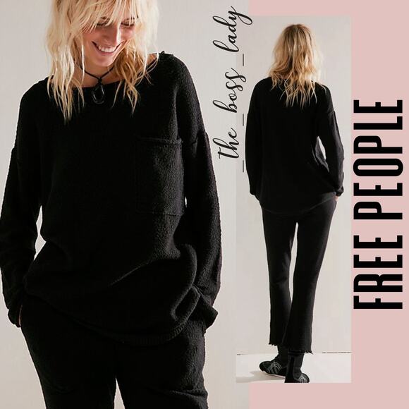 Free People Black Sweater - Picture 2 of 9